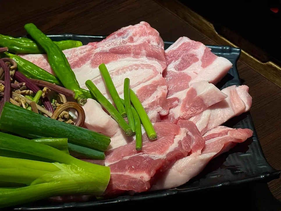 ズッキーニとセリの野菜盛り合わせ