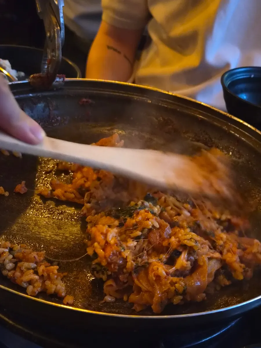닭갈비 볶음밥 마무리