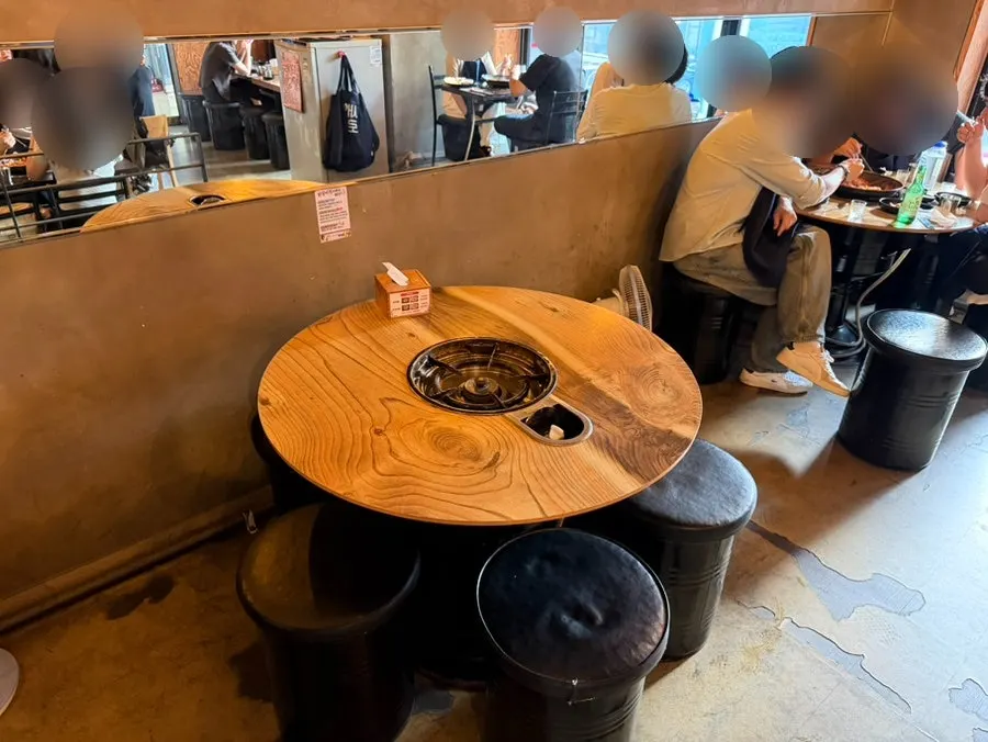 Round table seating for group guests