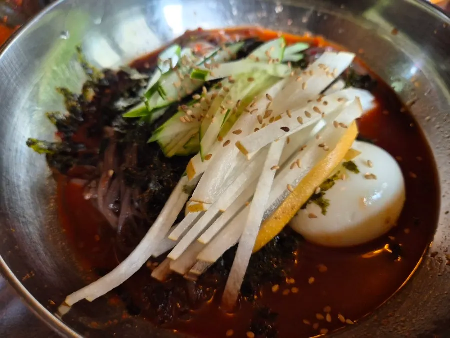함께 주문한 비빔막국수