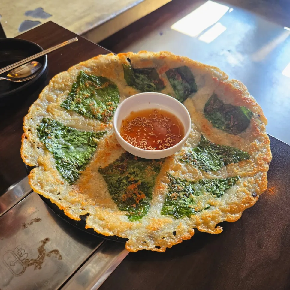 닭갈비와 함께 나온 감자전