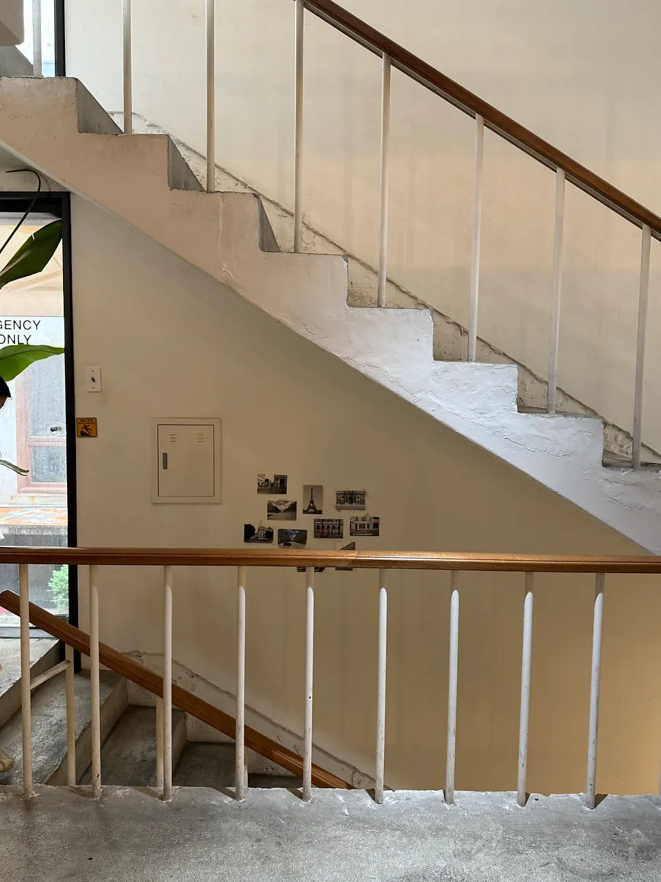 Stairway leading down to Bakerist Brown's basement level 1