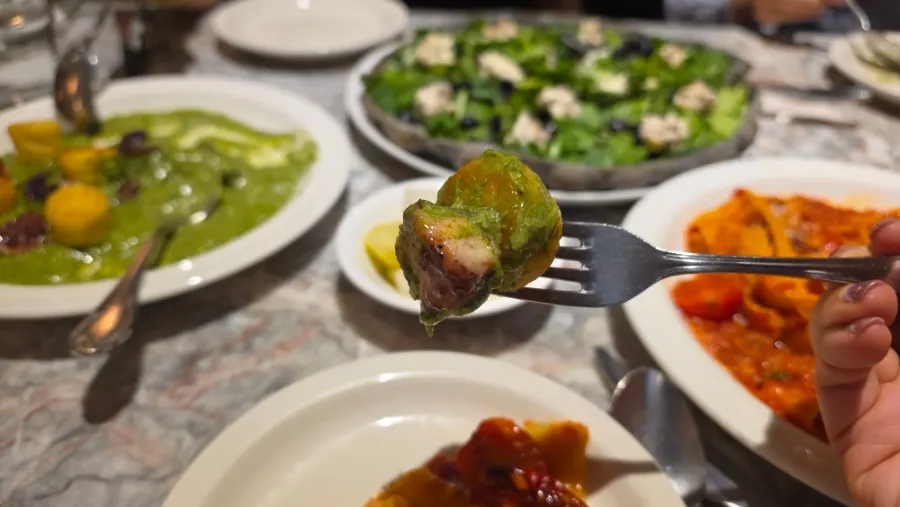 章魚麵疙瘩餐點照片