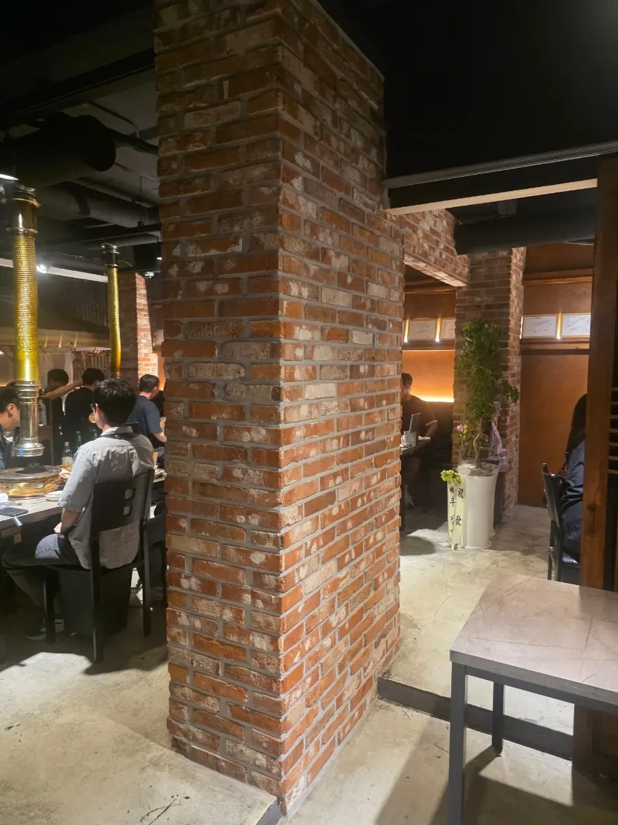 Spacious dining hall with group seating