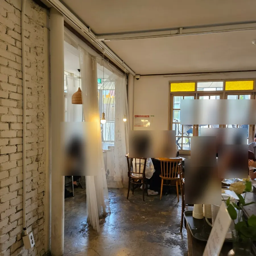 Seating area inside Something About Coffee
