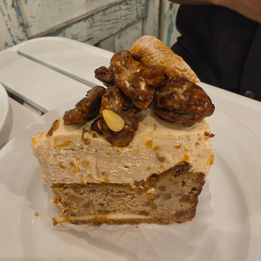 Earl Grey pound cake with a coated top