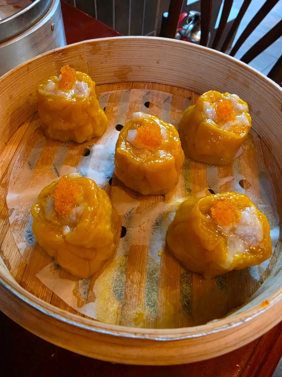 Broth-filled inside of the xiaolongbao