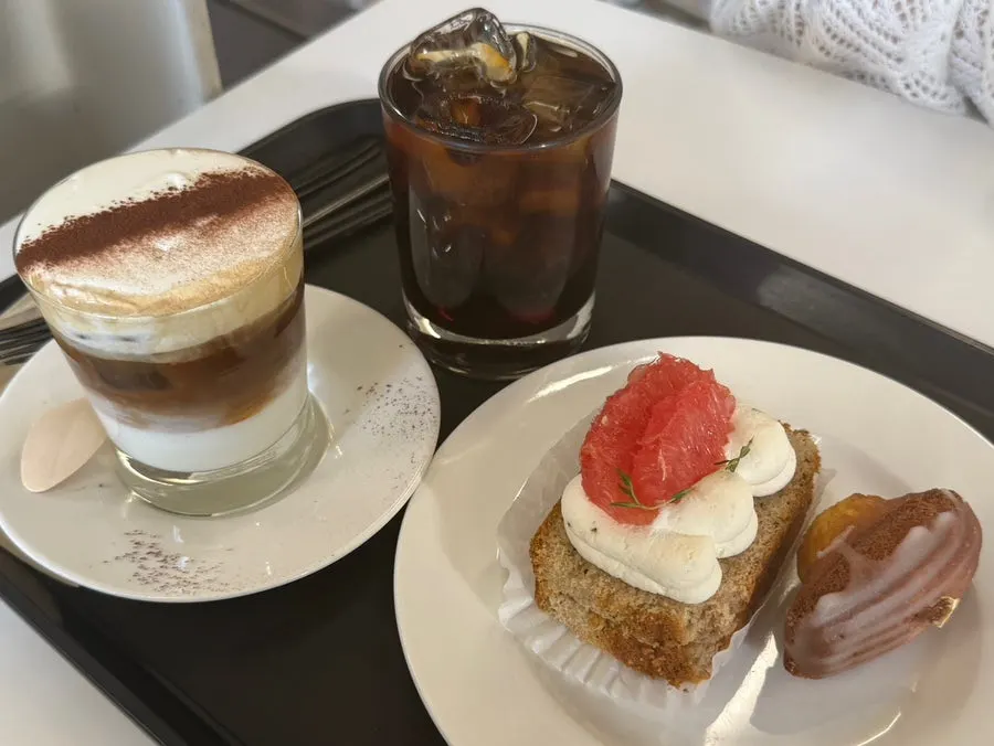 Upper and Under atmosphere with coffee and dessert