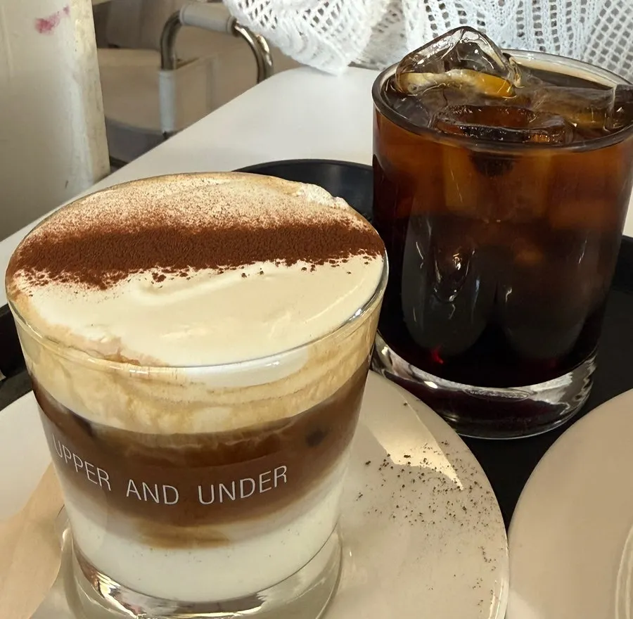 The cold brew Americano my friend ordered