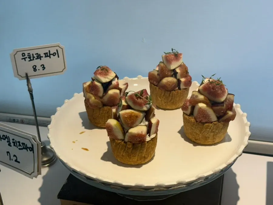 Display case filled with different desserts