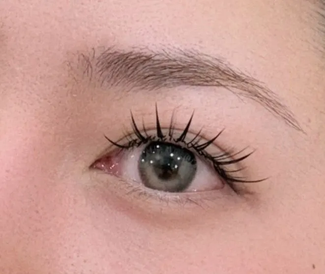 Reference consultation photo for fairy-style lash extensions