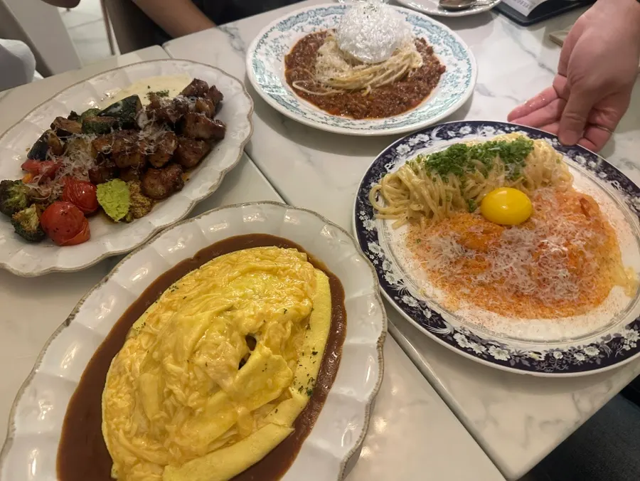 Eulji Darak group meal dishes