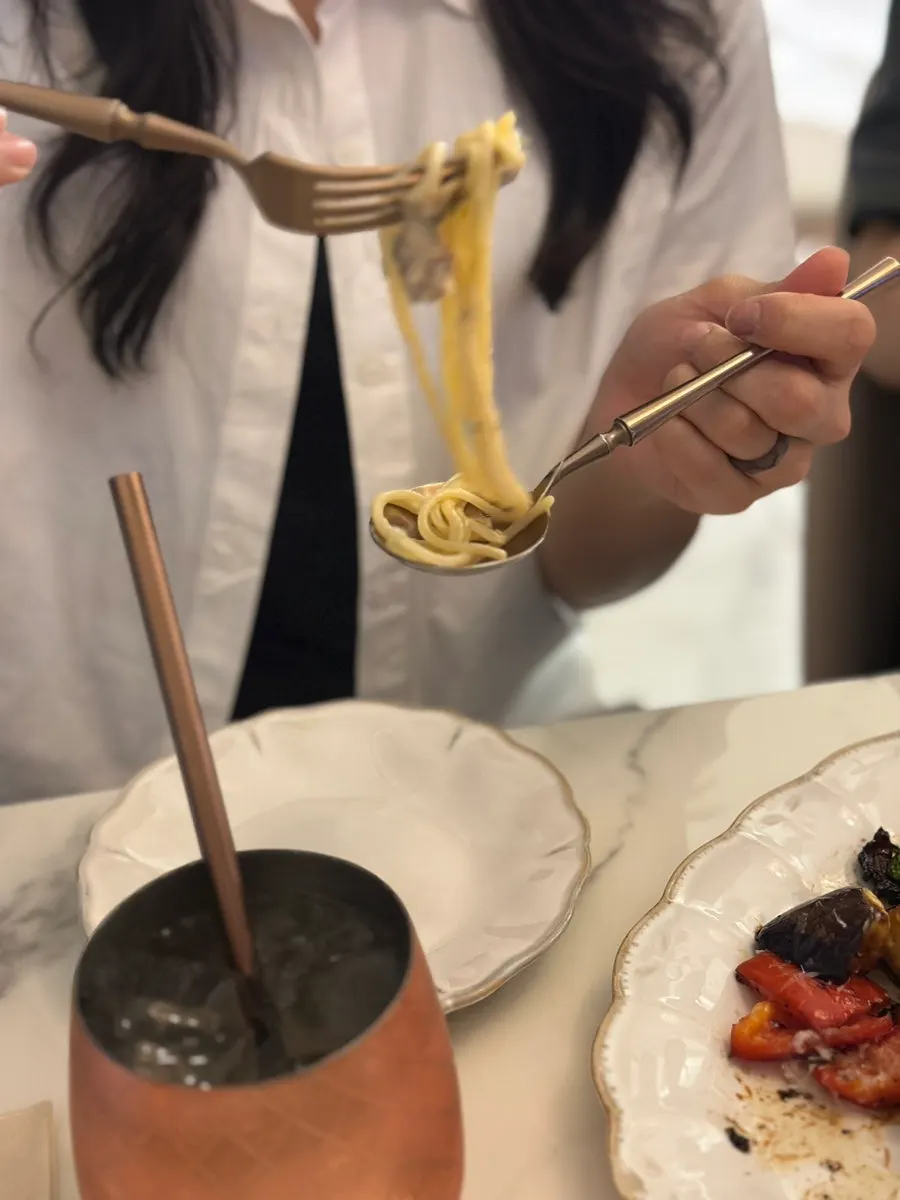 Two styles of pasta
