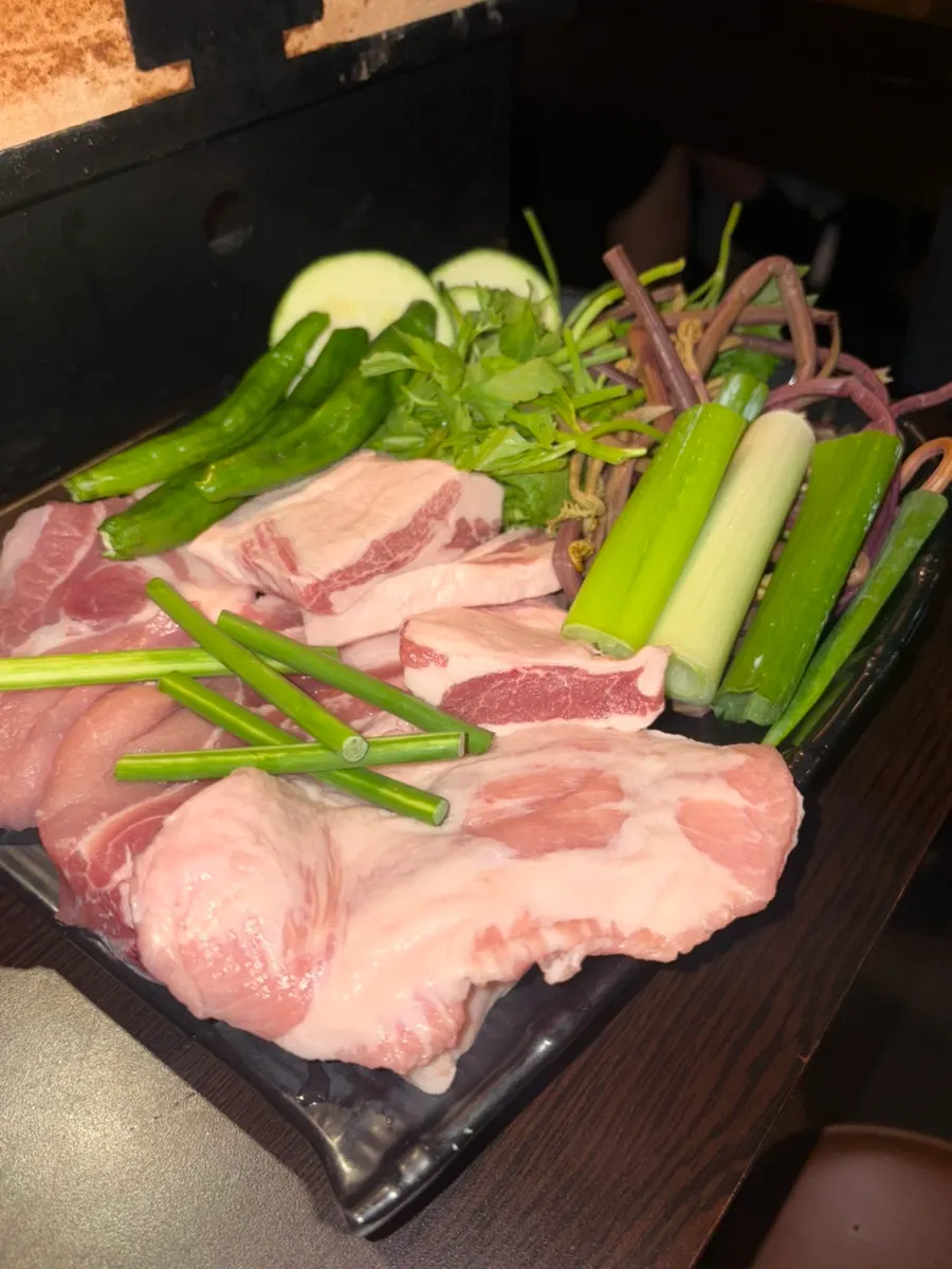 다양한 구이 야채 곁들임 사진