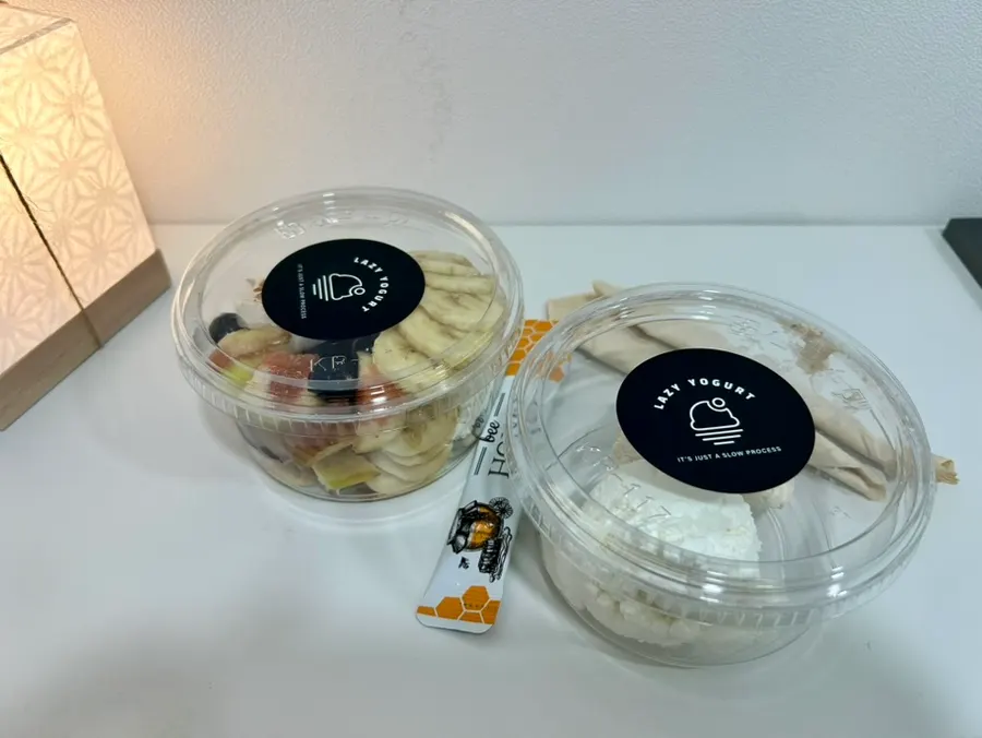 Greek yogurt cup from Lazy Yogurt Gangnam