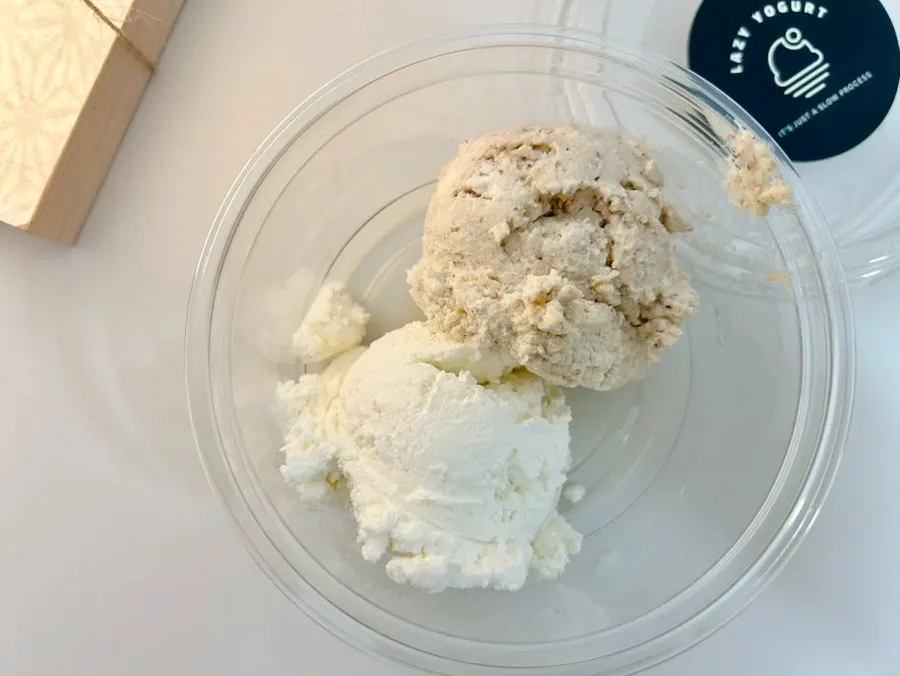 Two cups of Greek yogurt eaten as a meal