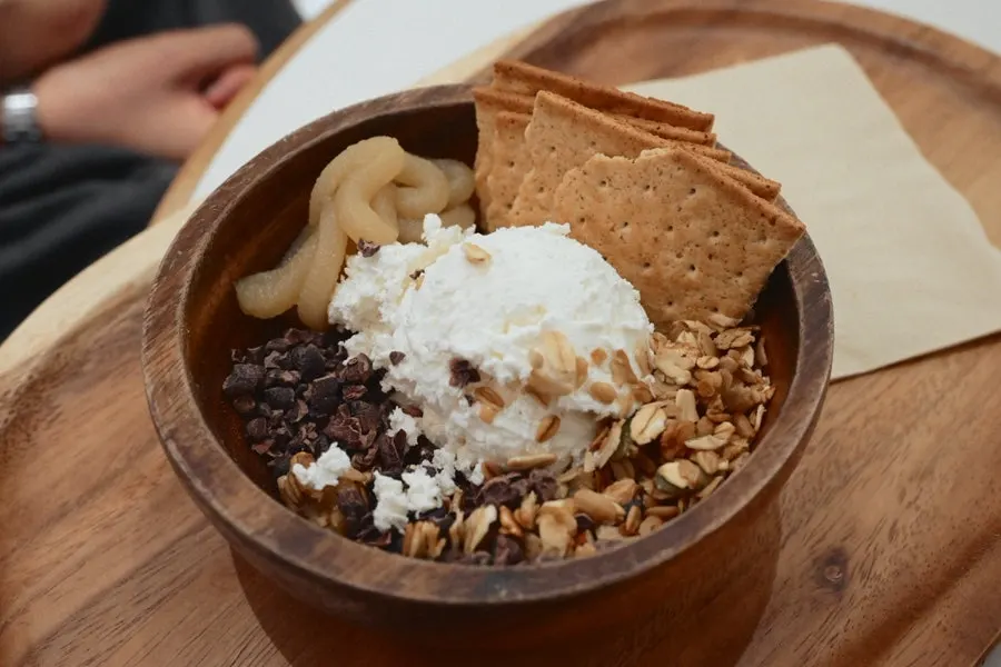 Nutty Day Single with kaya jam and cacao nibs