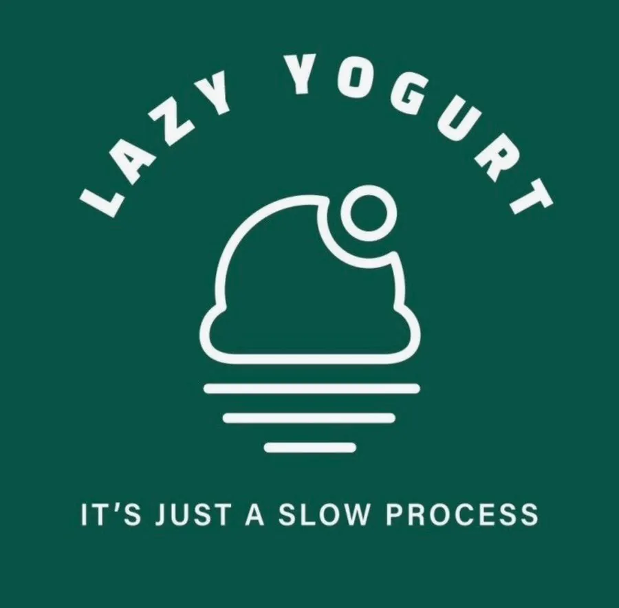 Lazy Yogurt slogan sign