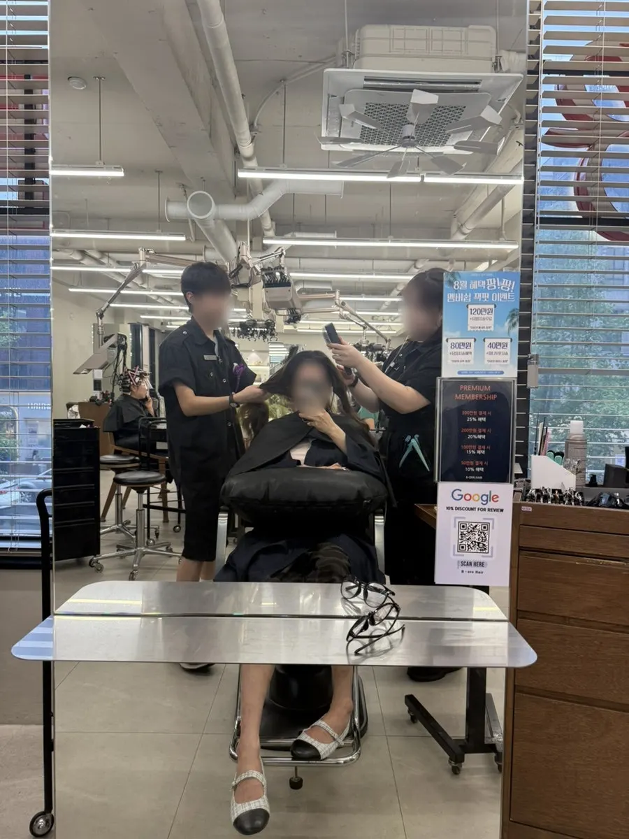 Color consultation in progress