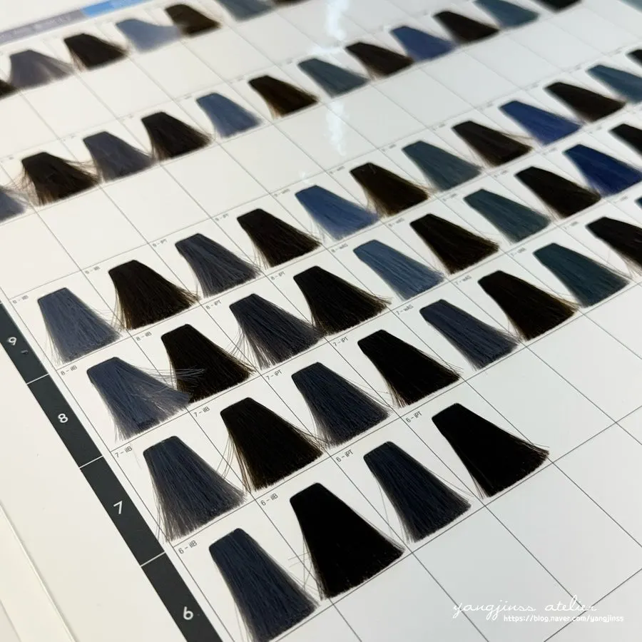 Choosing dye color during the color consultation