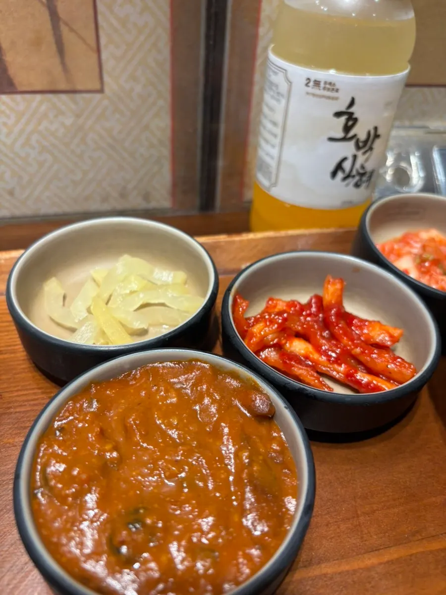 Steamed egg served with bibimbap