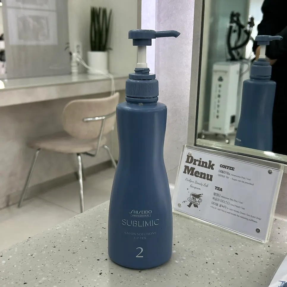 Shiseido shampoo used as the first step