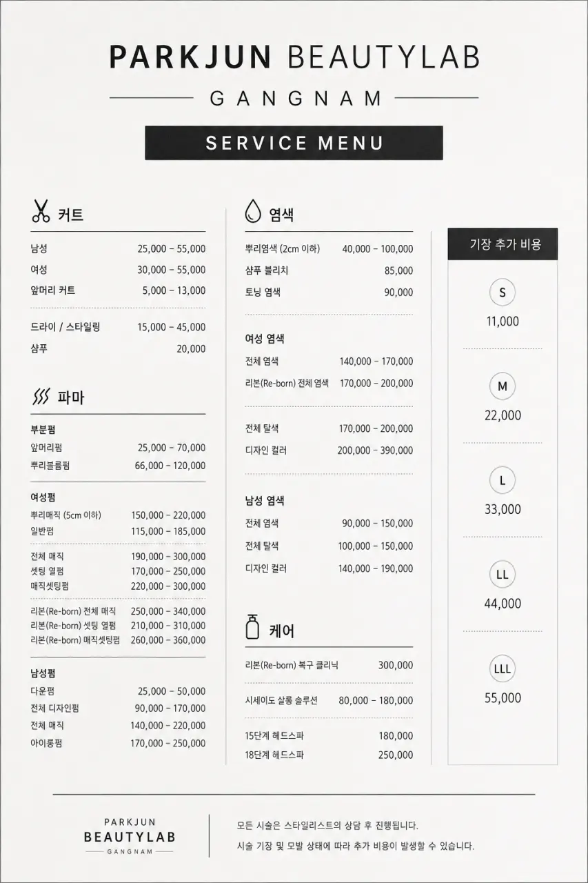 Repair magic and clinic price information