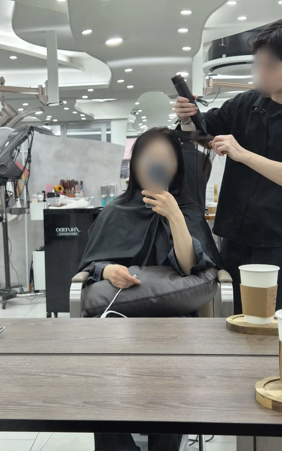 Press treatment with volume preserved