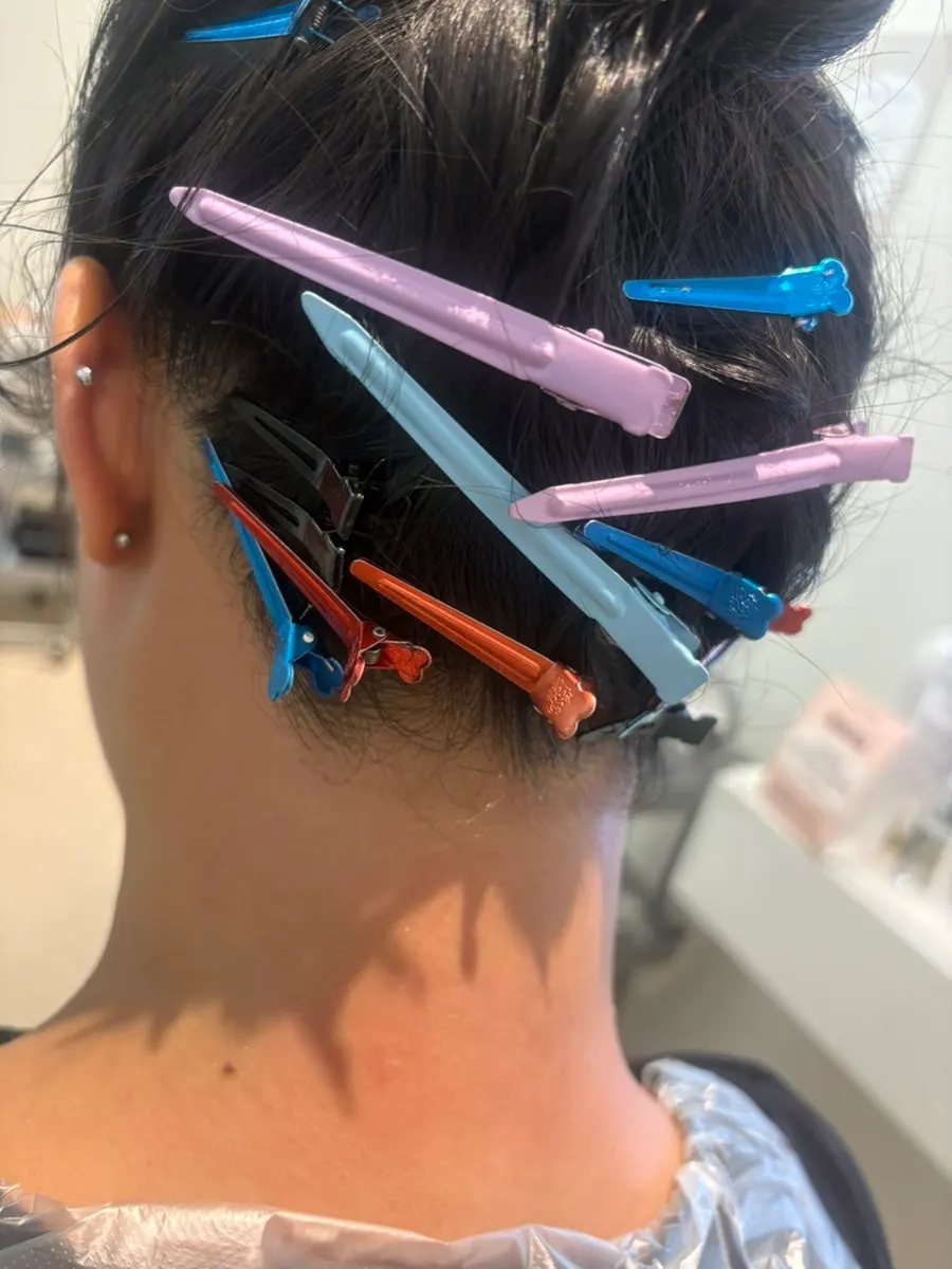 Nape hairline after stray hairs were cleaned up