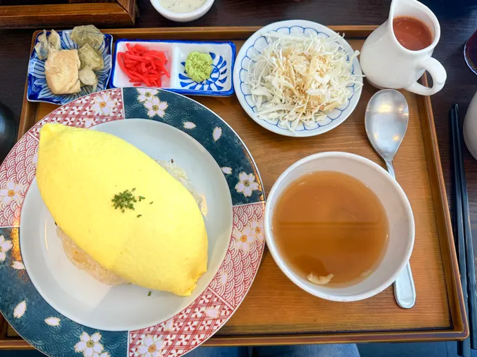 Thick hamburg omurice