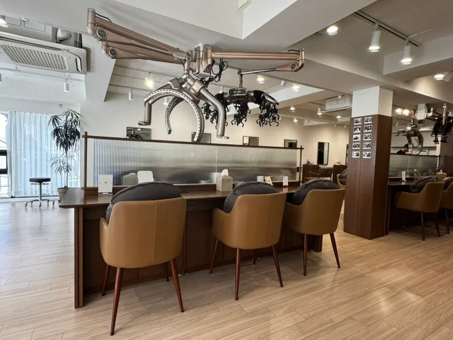 Bright and clean salon interior