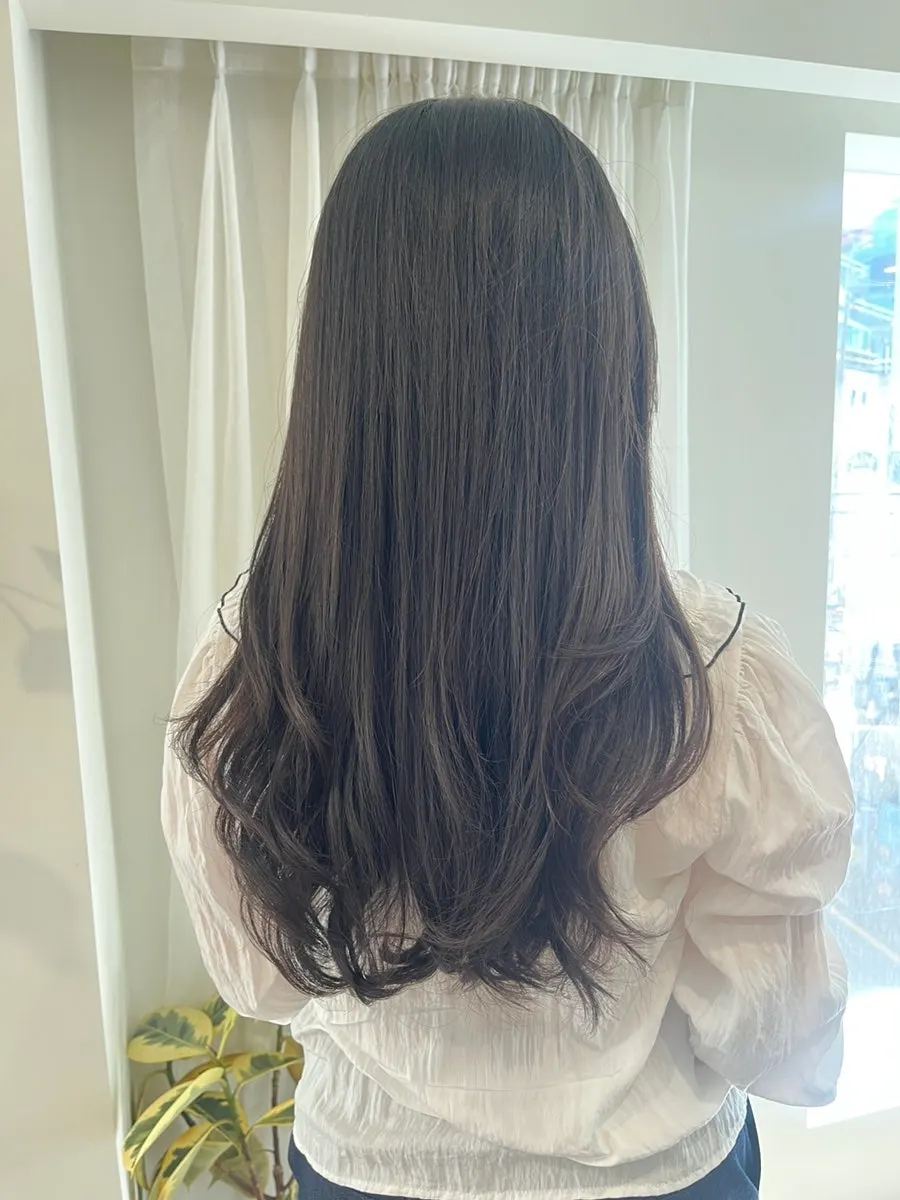 하이레이어드펌 시술을 시작하기 전 모습