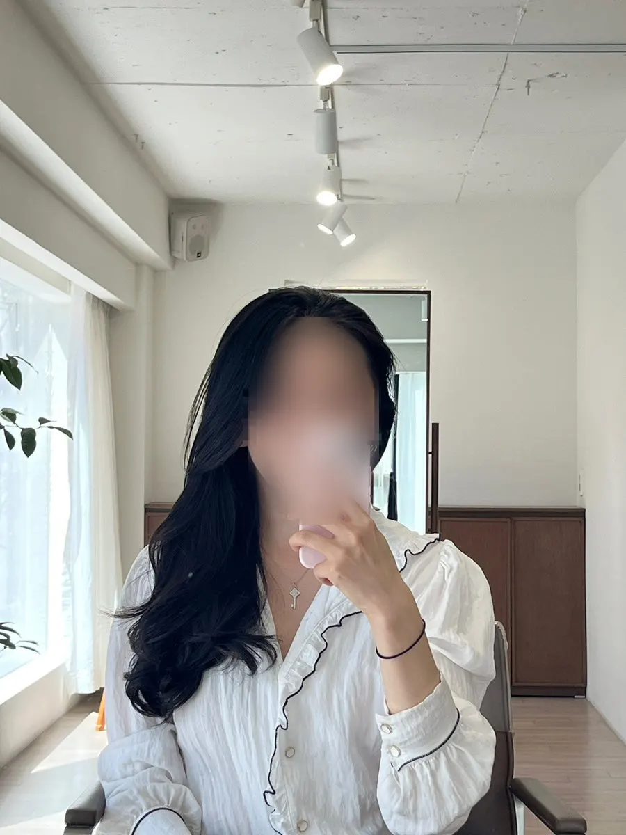 1cm 단위로 조정해 자른 커트 과정