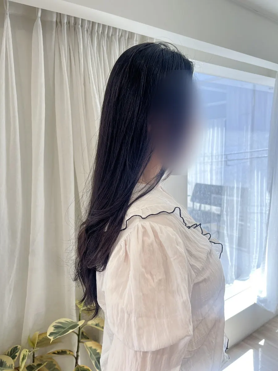 펌 로드를 감고 열처리 중인 모습
