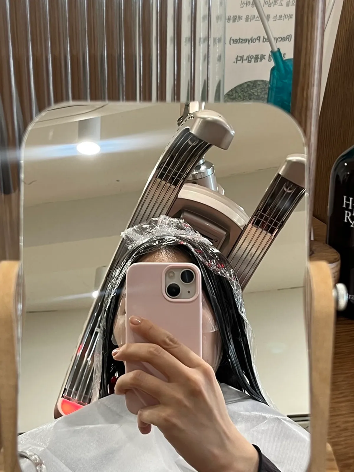클리닉과 숱치기 후 가벼워진 머리