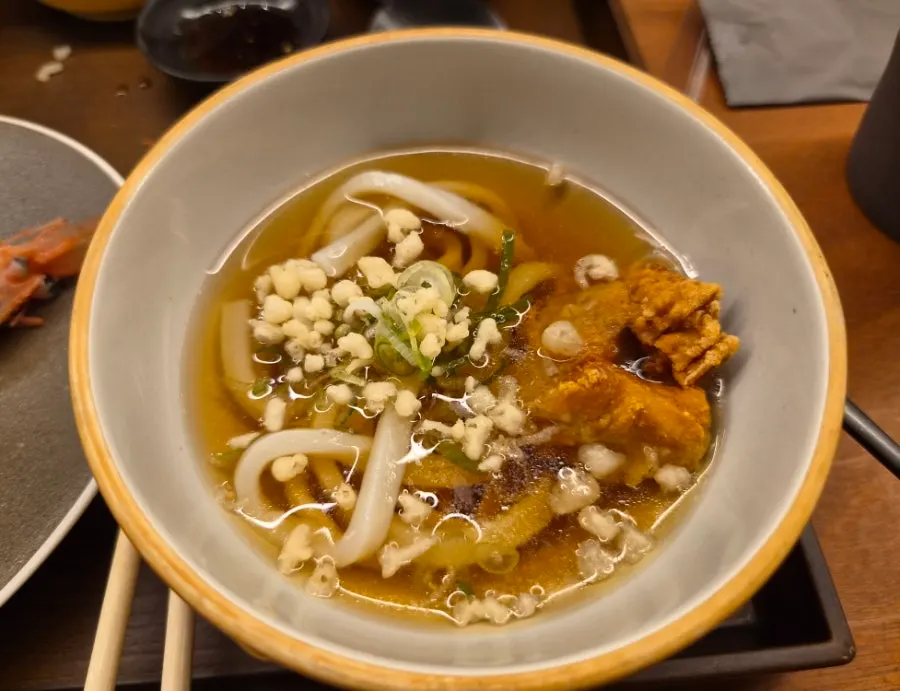 카라아게 냉우동 면 요리