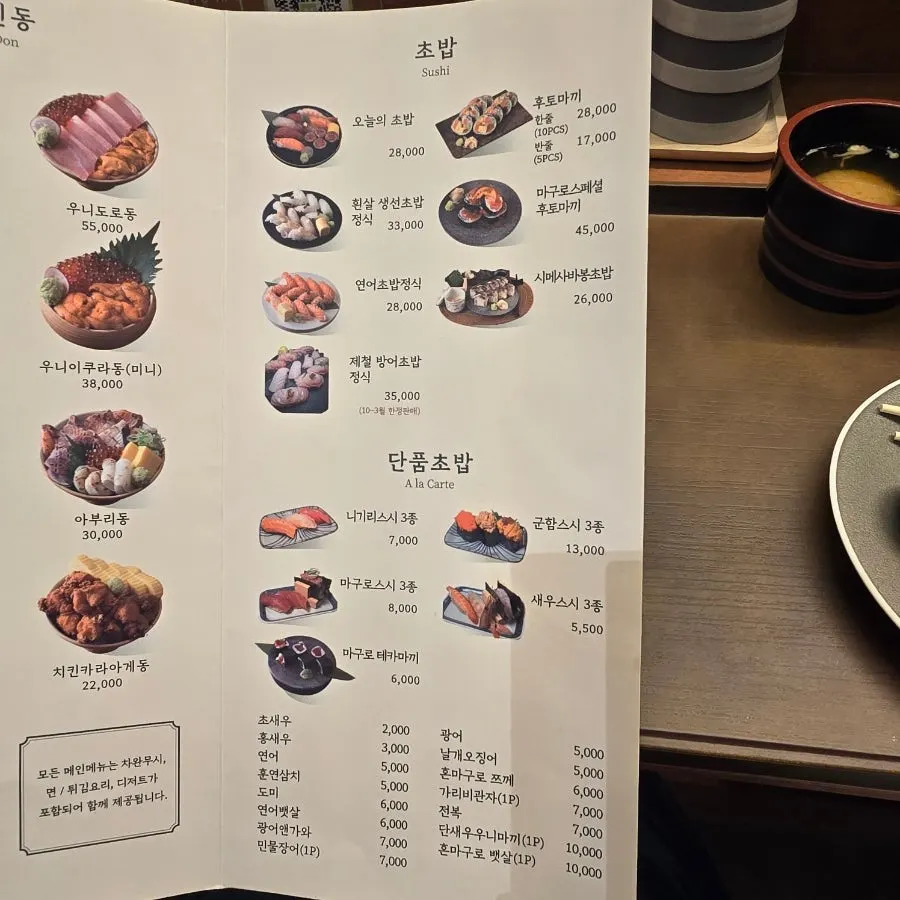 Ilpum sushi omakase menu guide