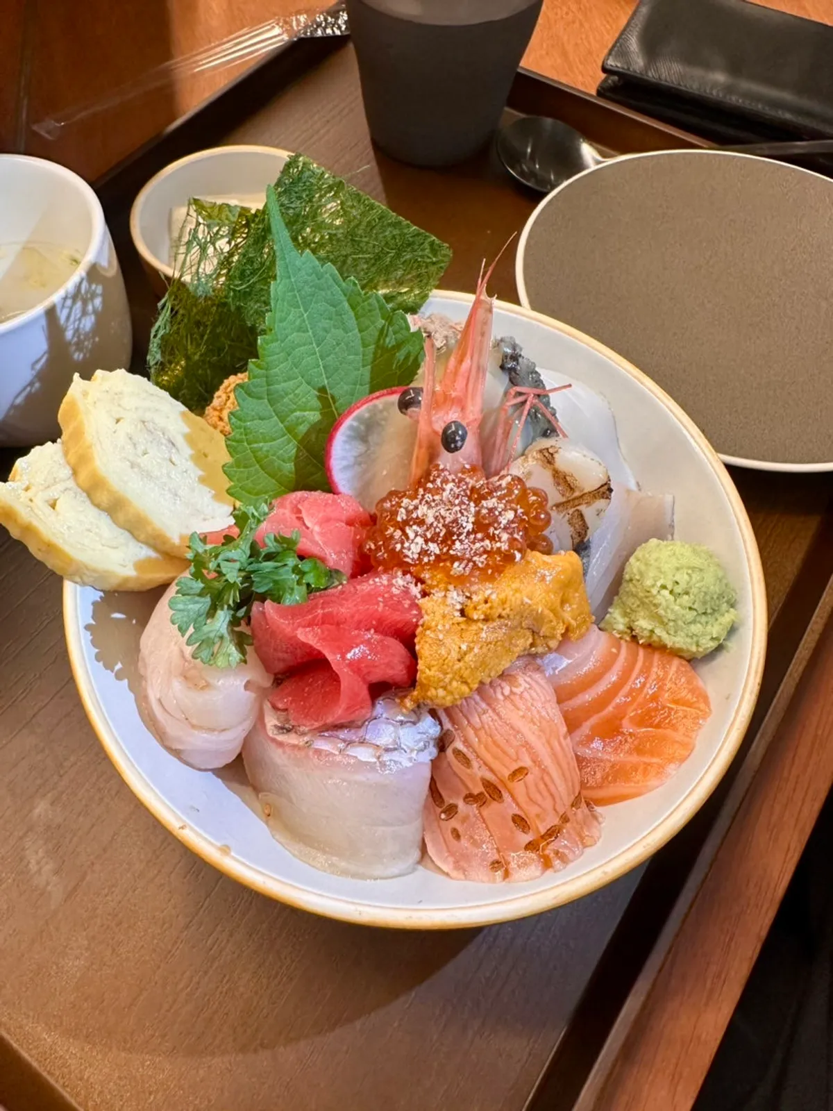 우니와 참치 올린 프리미엄 카이센동