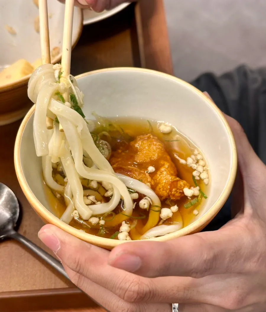 탱글한 냉우동 면발