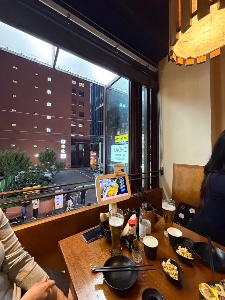 Bar table and inner seating at Izakaya Goko