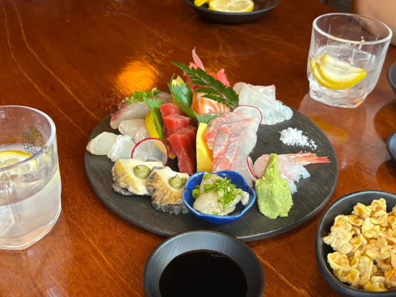 Plate of the Goko 7-kind aged sashimi