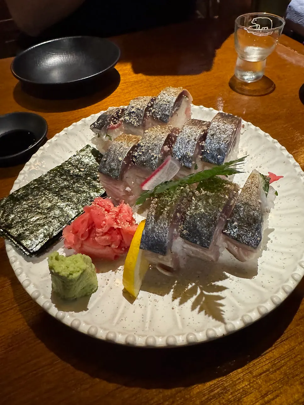 Seafood selection in the sashimi