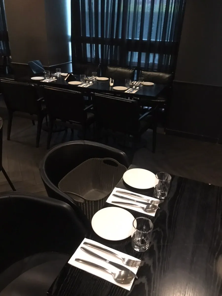 Interior seating and stage at Flat Nine