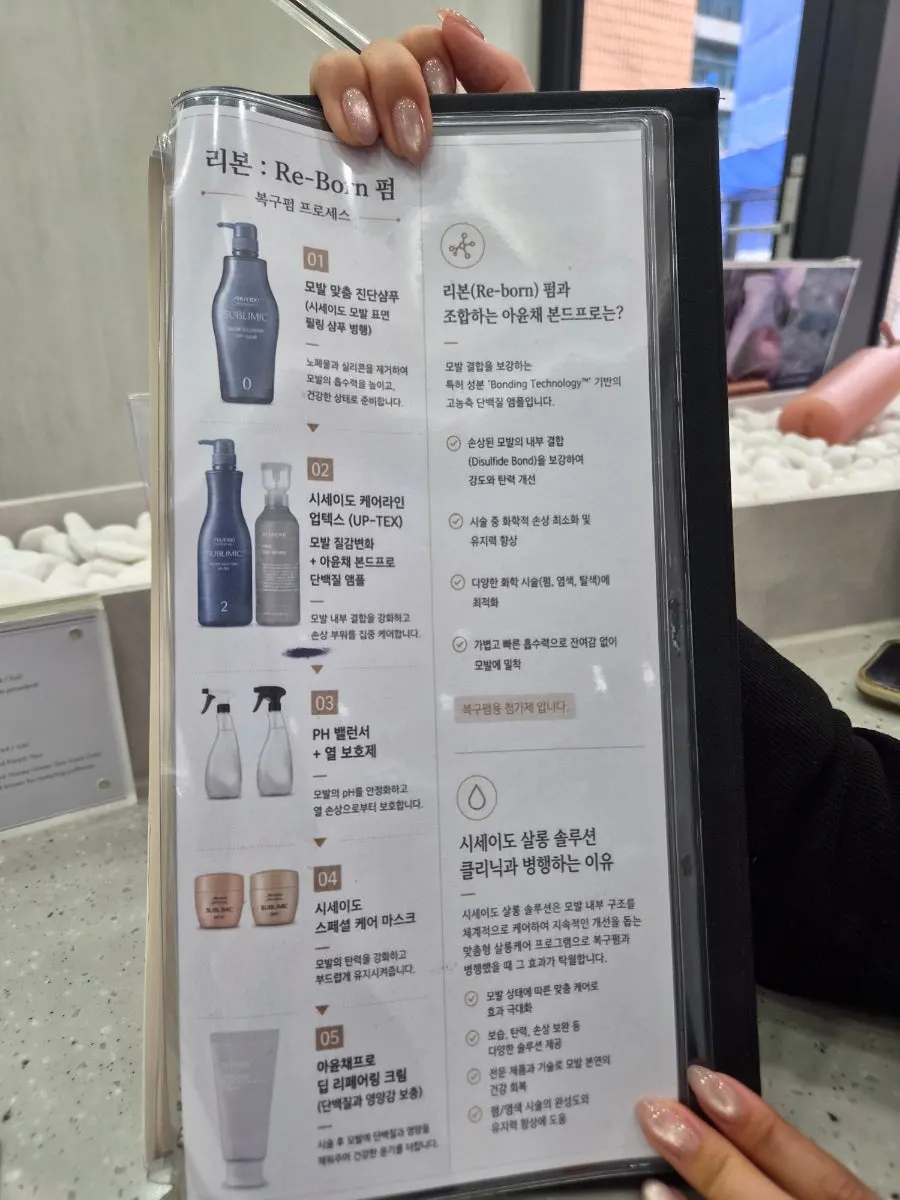 시세이도 살롱 솔루션 클리닉 패키지 안내