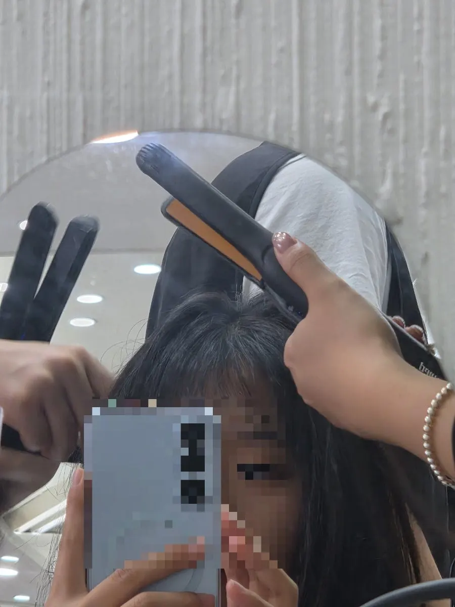 펌 연화에 사용한 케어라인과 단백질 앰플