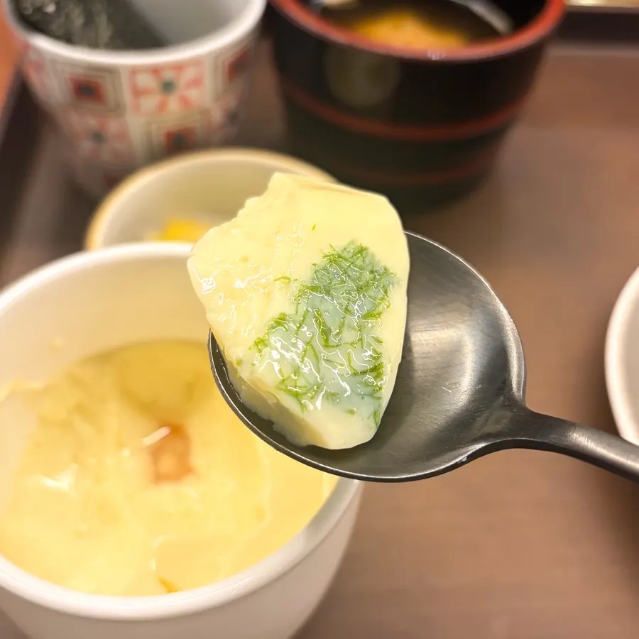 감태 올린 차완무시 계란찜