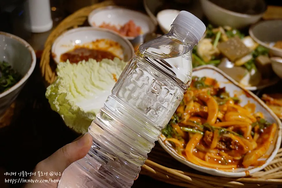 버섯전과 도토리묵 반찬