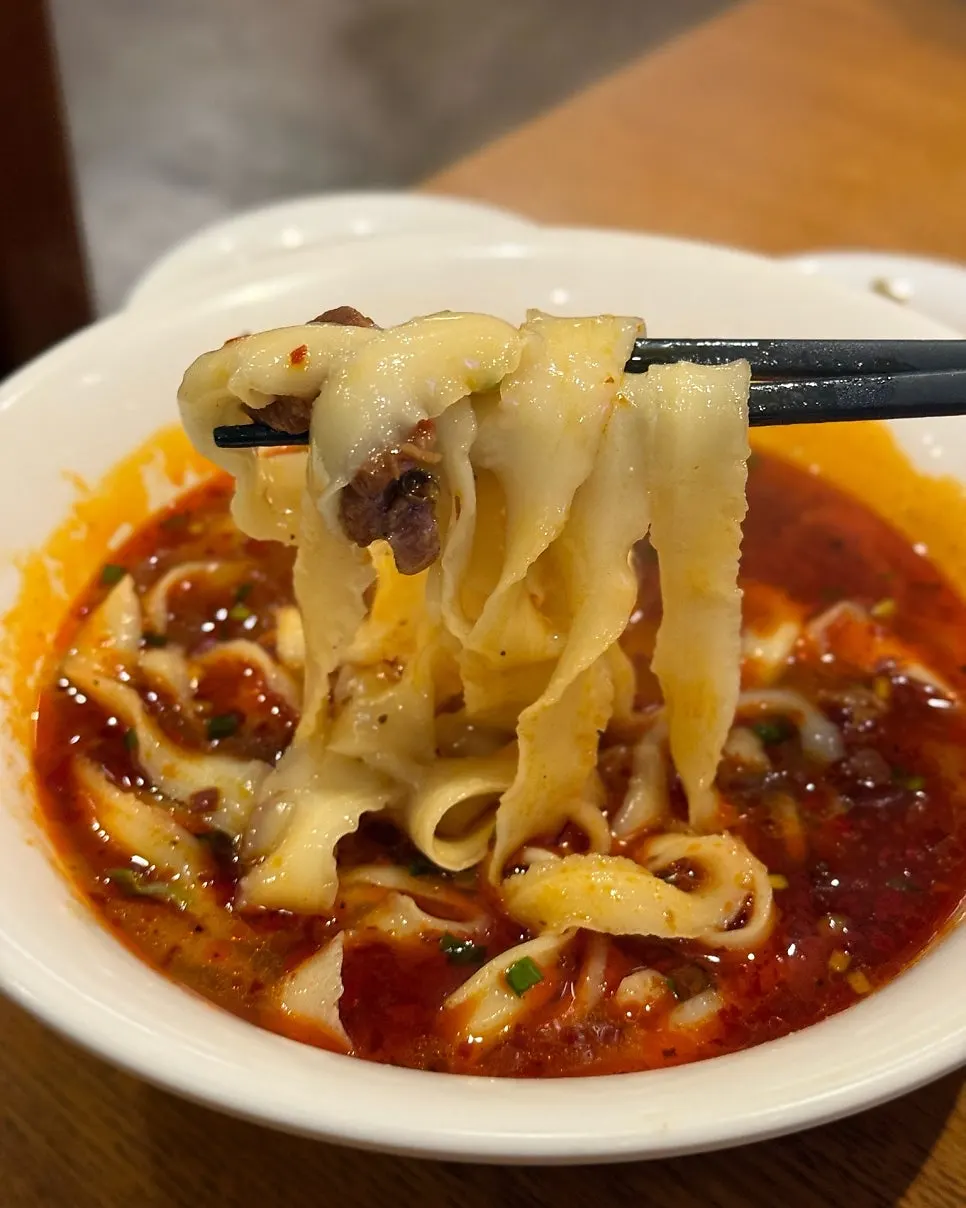 우육도삭면 그릇 전체 모습
