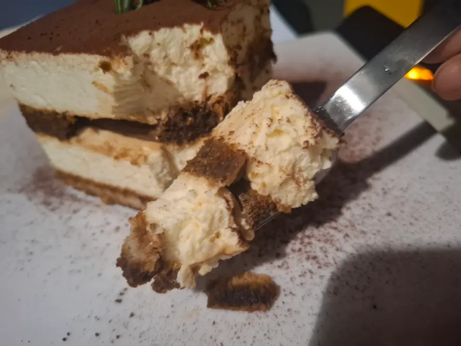 A plate of Selected Nicks' classic tiramisu