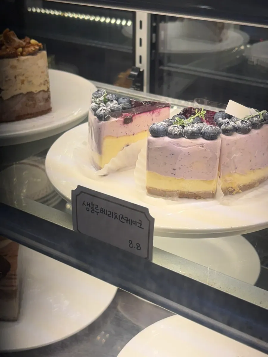 A variety of baked dessert items on display